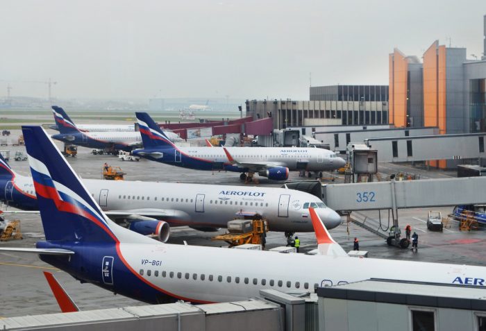Aeroflot fleet airport