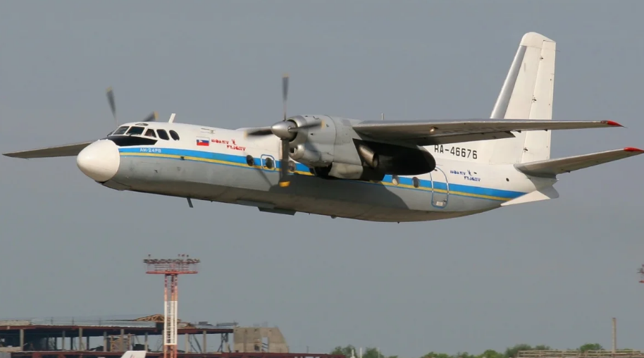 The Antonov An-24 can seat 44 passengers.