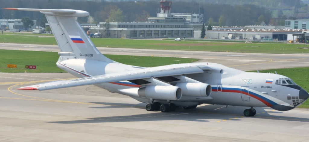 The Ilyushin Il-76 is an all-terrain heavy transport.