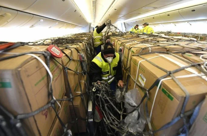 Airlines have been very creative with their makeshift cargo conversions. 